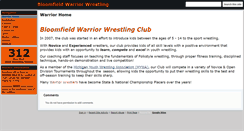 Desktop Screenshot of bloomfieldwarriorwrestling.com